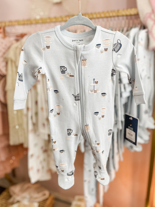 Tea Party Footie Sleeper