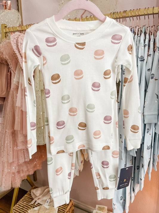 Macarons Antique White PJ Set