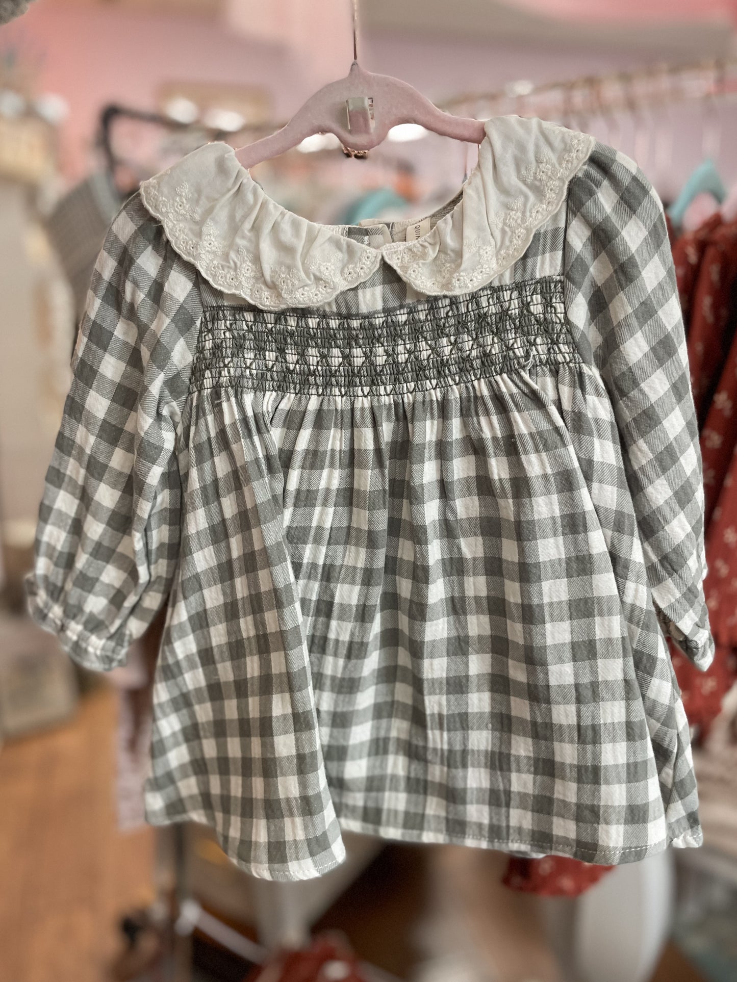 Callie Dress - Forest Check