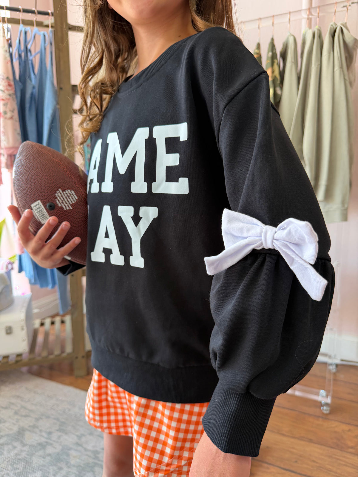 Game Day Crewneck- Black