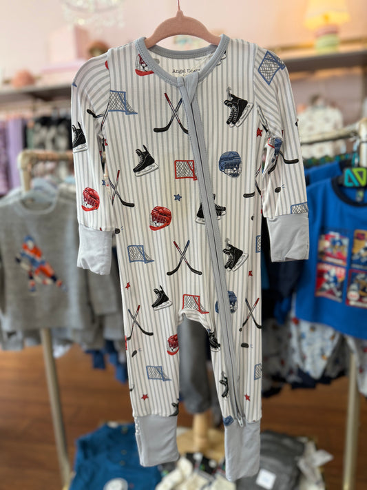 Hockey Stripe Convertible Romper