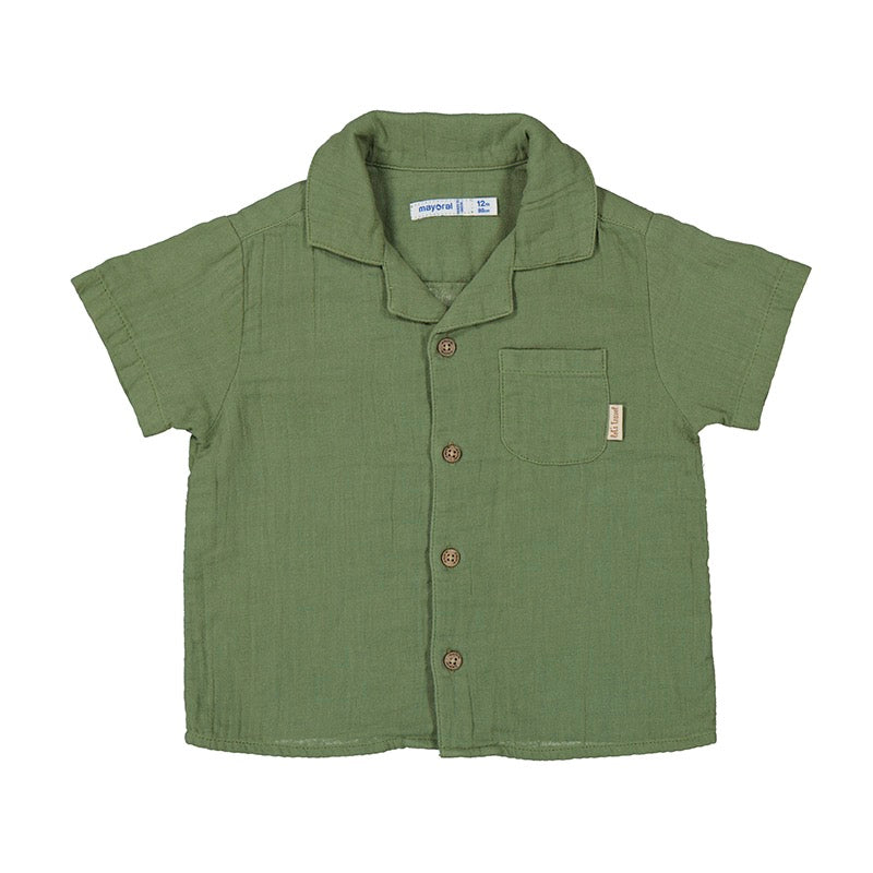 Sage Short Sleeve Button Up