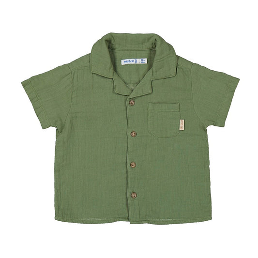 Sage Short Sleeve Button Up