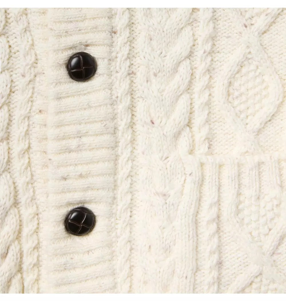 Boys Cable Knit Cardigan