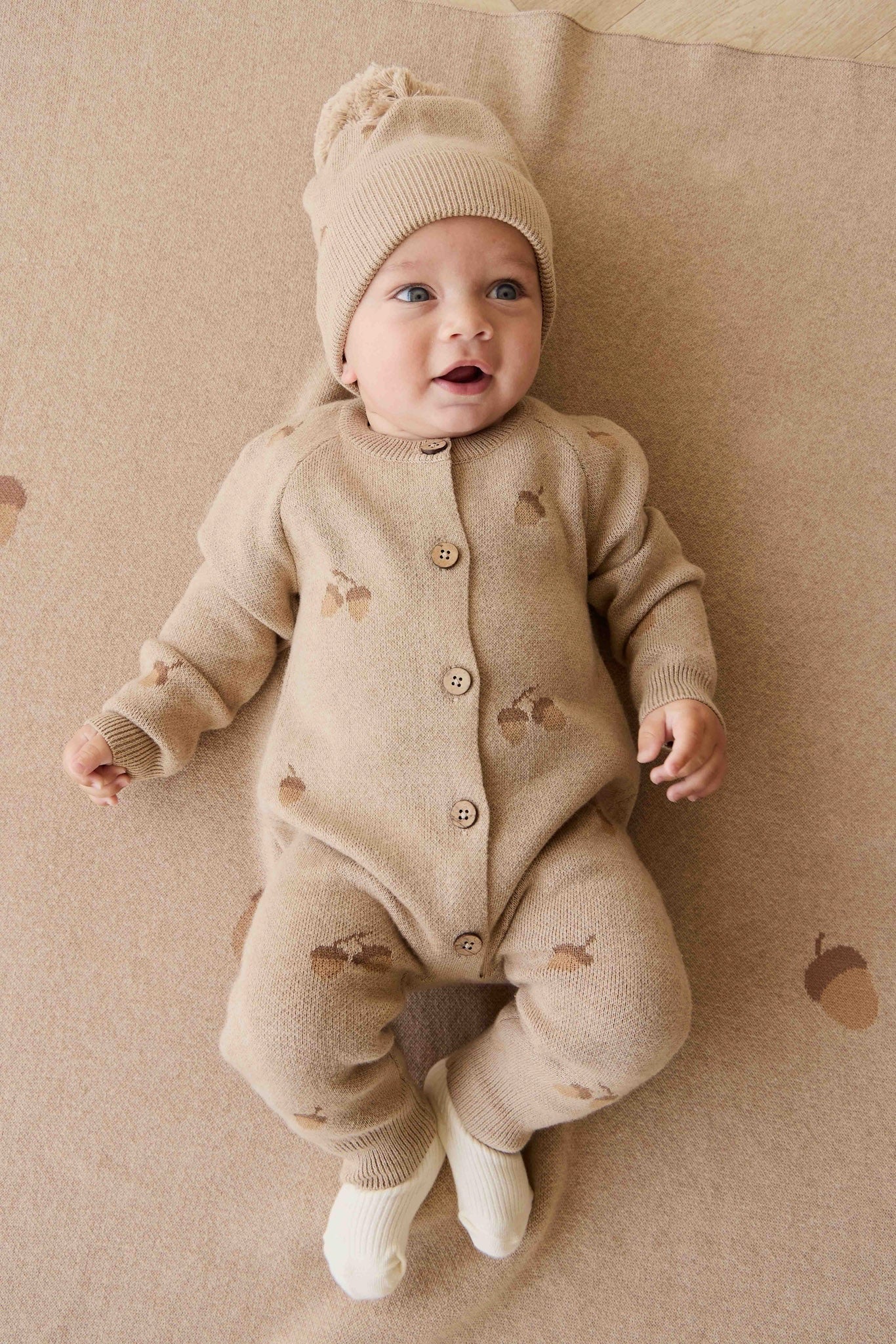 Easton Onepiece - Forest Acorns Cashew Marle