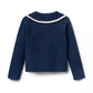 Miss Navy Trim Collar Cardigan