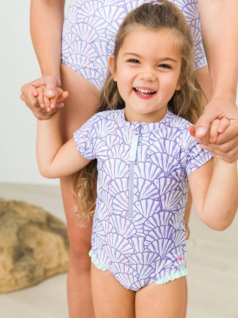 Magical Mermaid Short Sleeve Rashguard One Piece