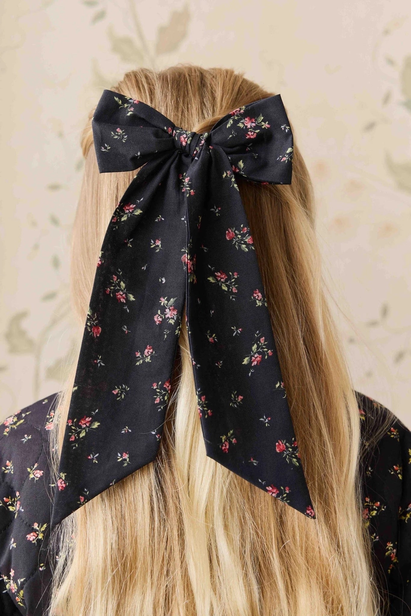 Organic Cotton Alora Bow - Bianca Noir