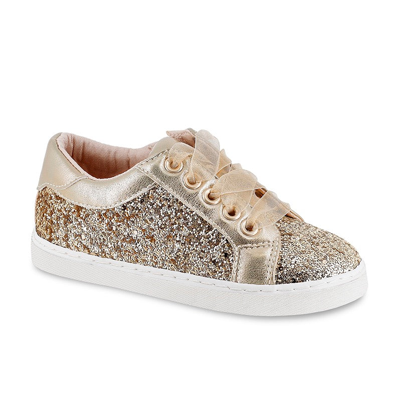 Gold Glitter Sneakers