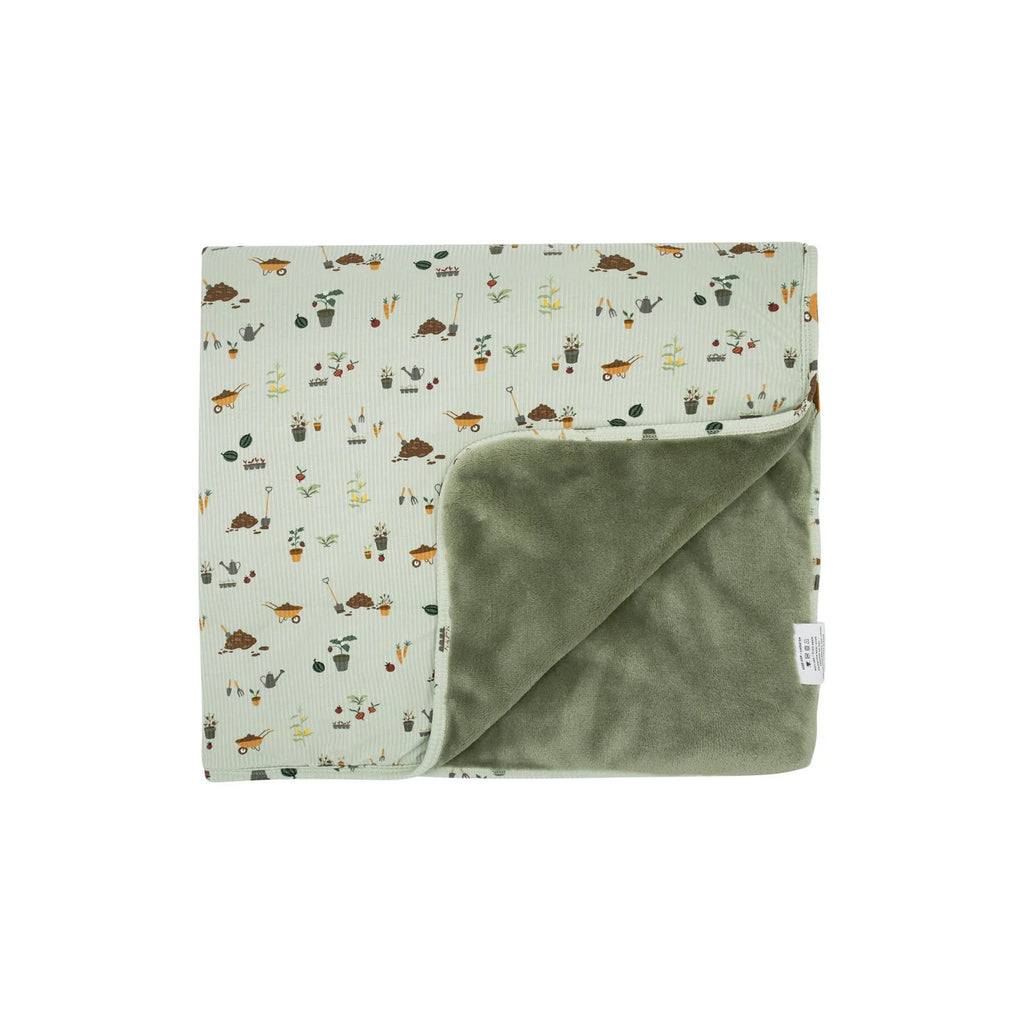 Backyard Garden - Ribbed Toddler Blanket