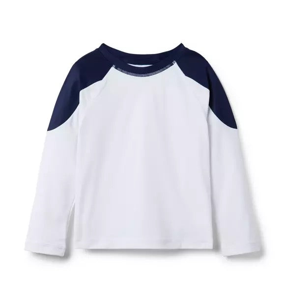 White/Navy Rashguard