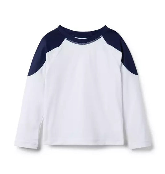 White/Navy Rashguard