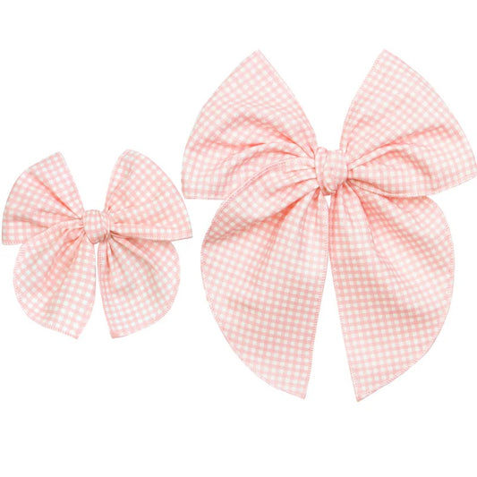 Heirloom Bow - Petal Gingham Clip