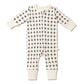 Organic 2-Way Zip Romper - Mod Dots