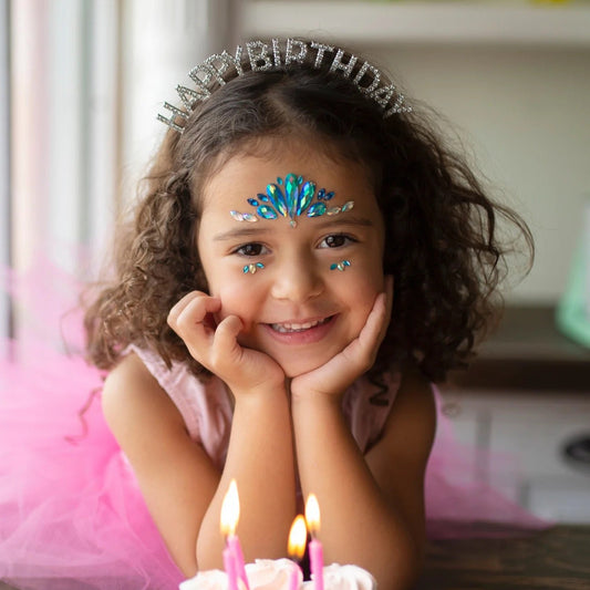 Ocean Mermaid Face Crystals