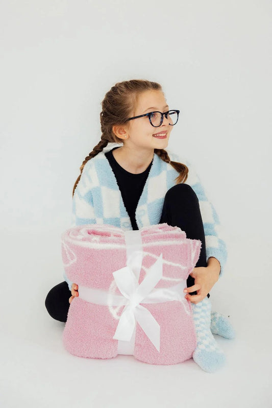 Light Pink Cowgirl - Cozy Blanket