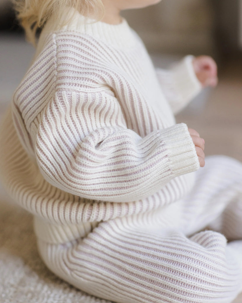 Relaxed Knit Sweater - Lilac