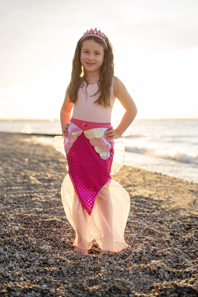 Mermaid Glimmer Skirt + Tiara - Pink