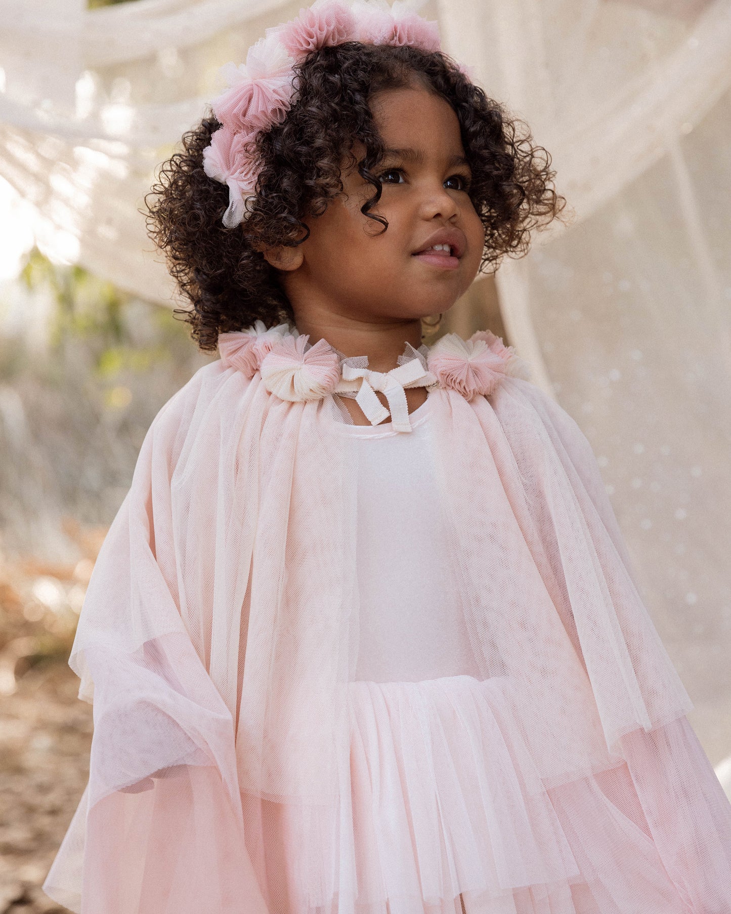 Tulle Cape - Pink Ombre
