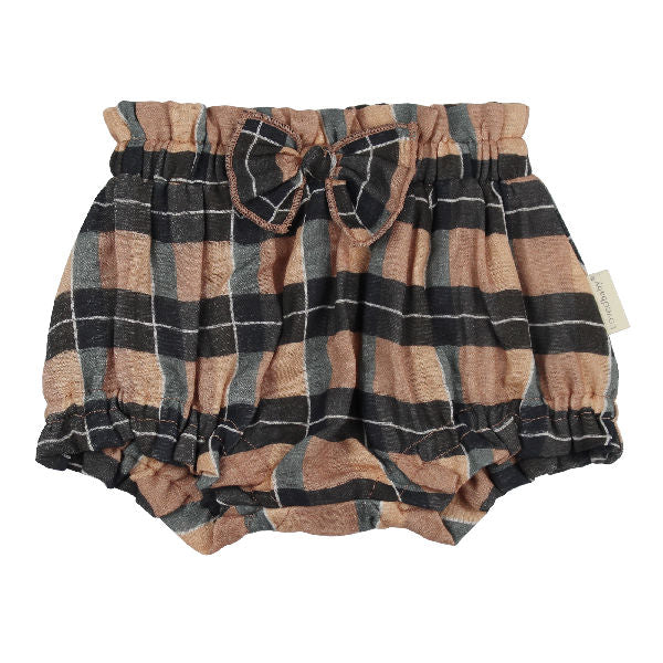 Muslin Ruffle Bloomer- Chia Plaid