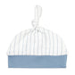 Organic Knotted Hat- Pool Pinstripe