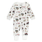 Farm Friends Organic Footless Zipper Romper