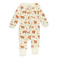 Highland Cow Organic Footless Zipper Romper