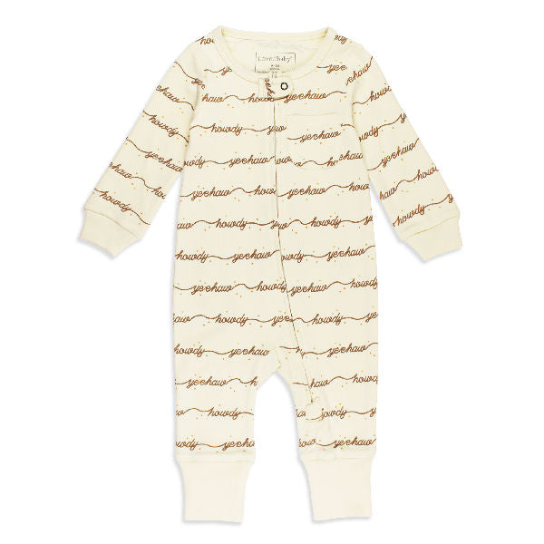 Howdy Organic Footless Zipper Romper