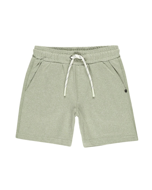 Oceanside Tech Short- Heathered Sage