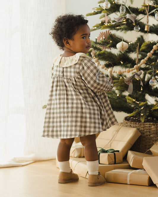 Callie Dress - Forest Check