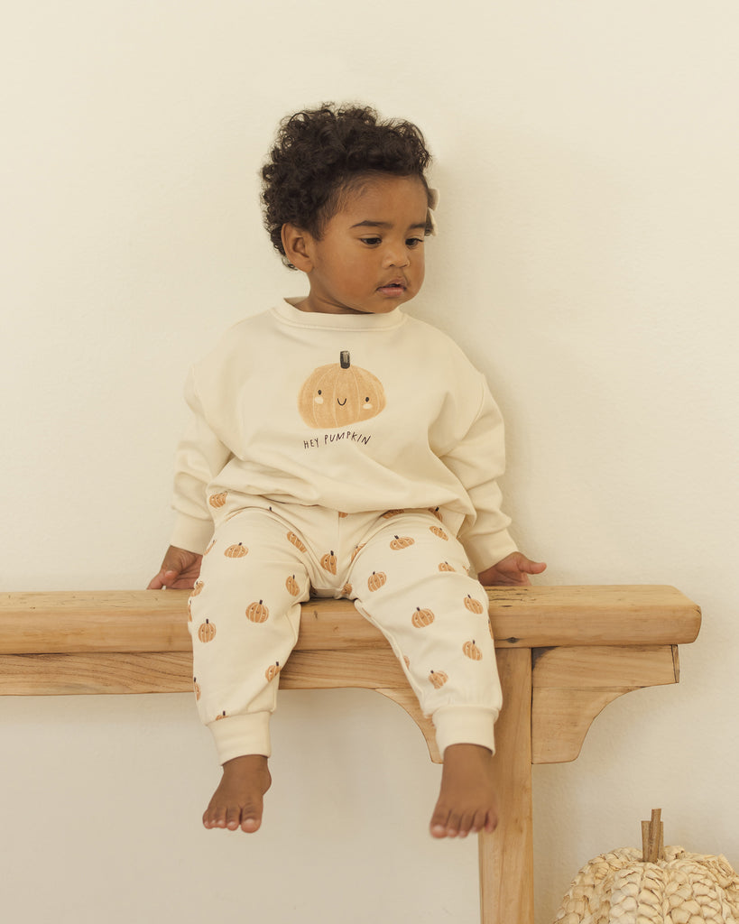 Relaxed Fleece Sweatshirt - Pumpkin