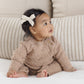 Cozy Heather Knit Jumpsuit: Heathered Almond