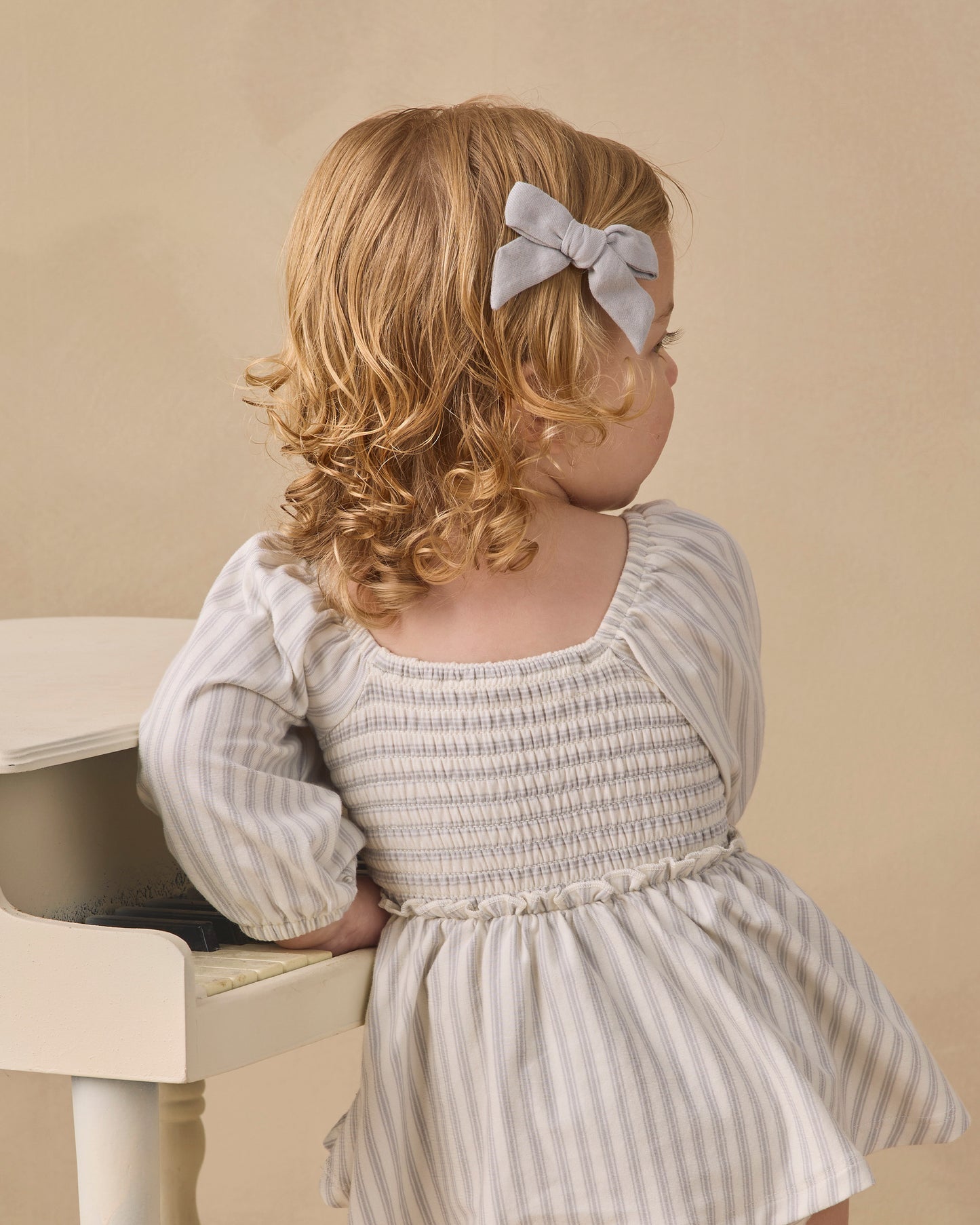 Lainey Romper- Cloud Stripe