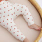 Ribbed Leggings - Red Hearts