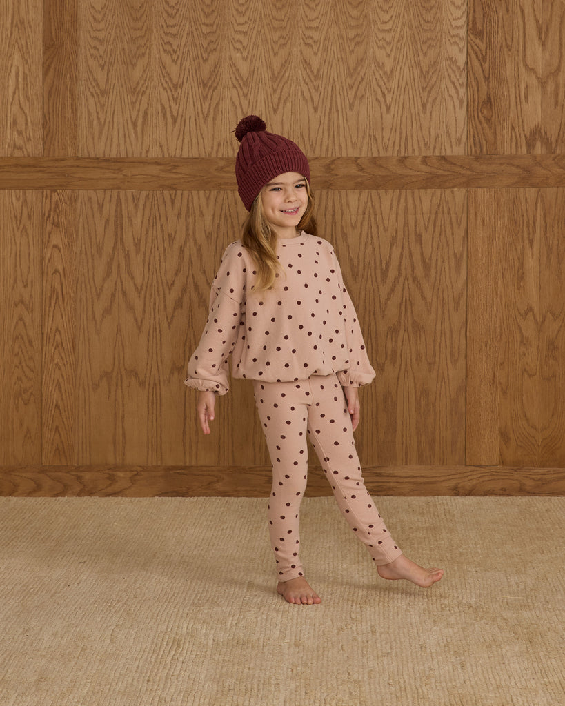 Spongey Knit Set - Polka Dot