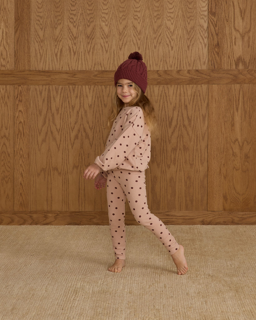 Spongey Knit Set - Polka Dot