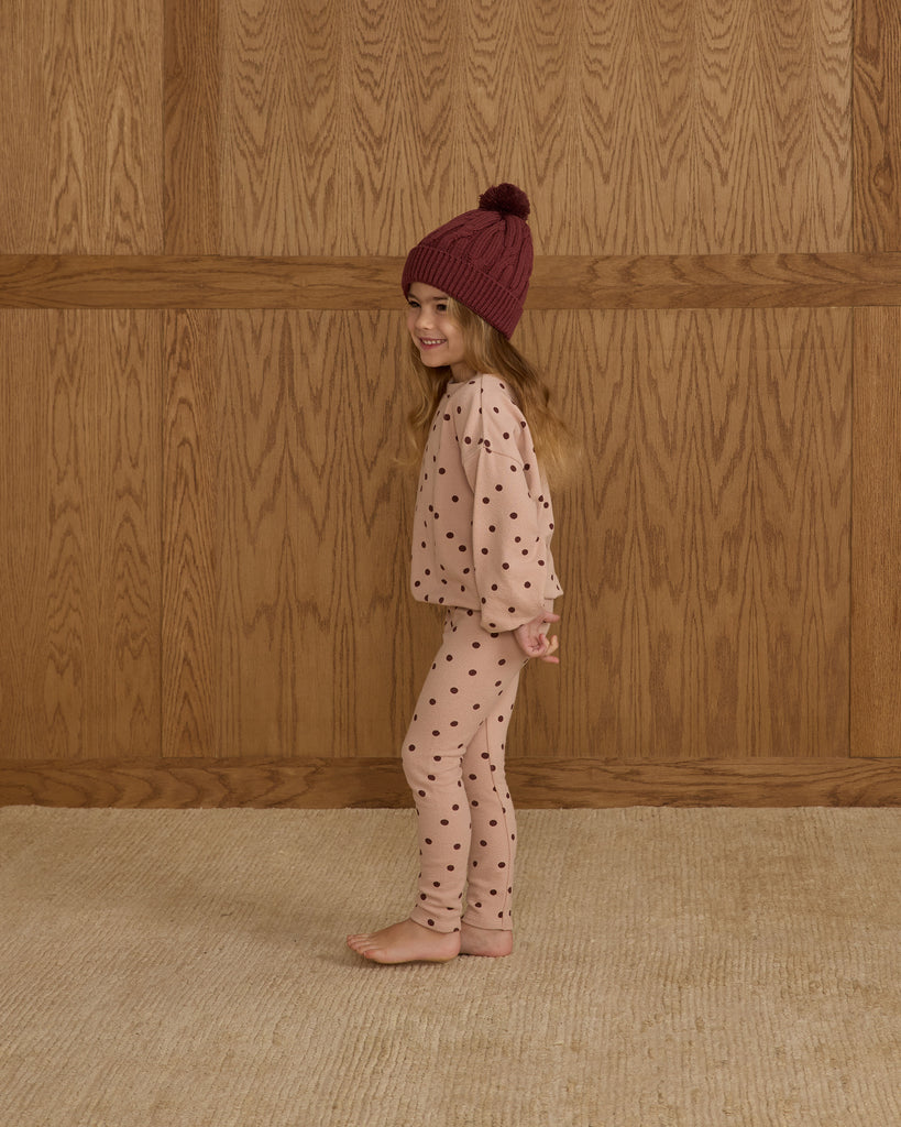Spongey Knit Set - Polka Dot