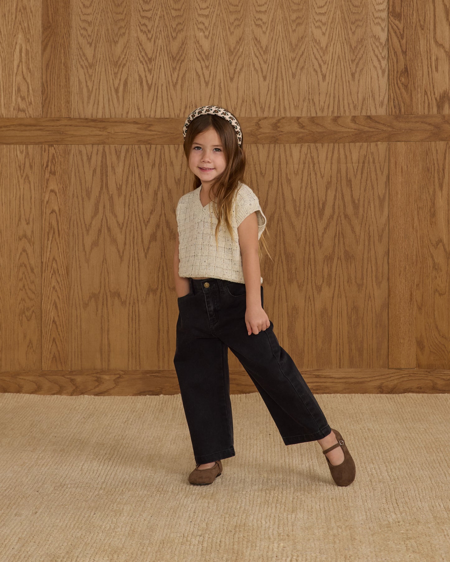 Straight Leg Pant - Washed Black