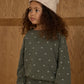 Spongey Knit Set - Evergreen Ditsy