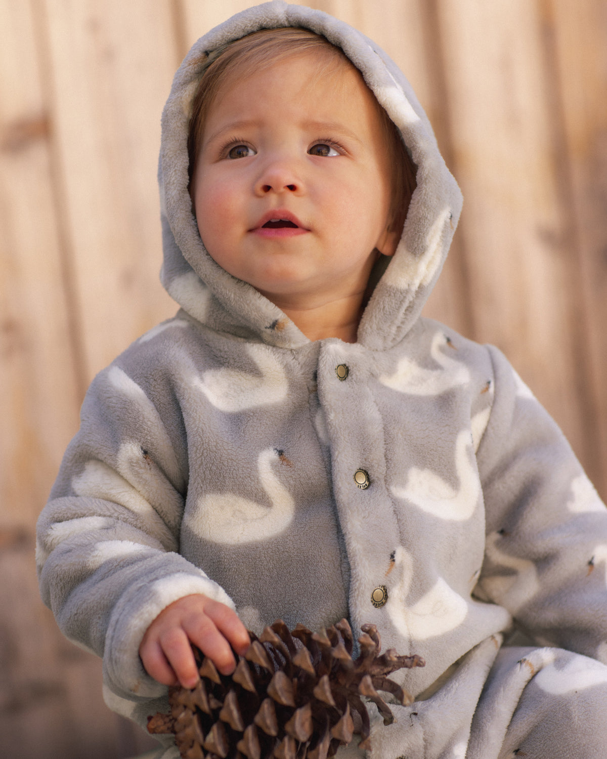 Fleece Jumpsuit Swans