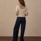 Women's Scallop Tee- Natural