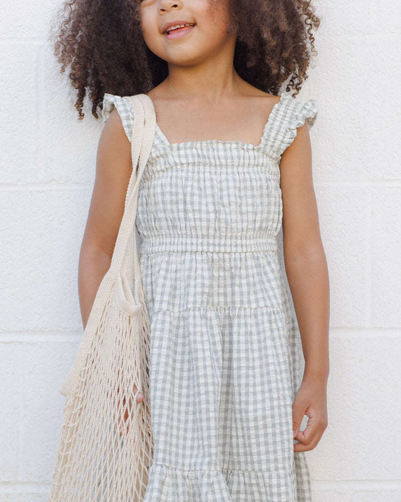 Josie Dress - Eucalyptus Gingham