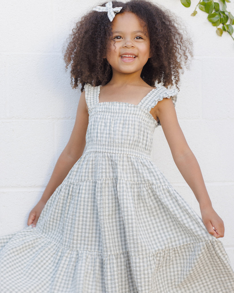 Josie Dress - Eucalyptus Gingham