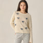 Teen Crochet Knit Pullover - Bows