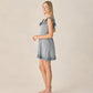 Teen Bianca Mini Dress - Marine Gingham
