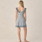 Teen Bianca Mini Dress - Marine Gingham