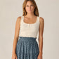 Women's Ribbed Tank - Natural