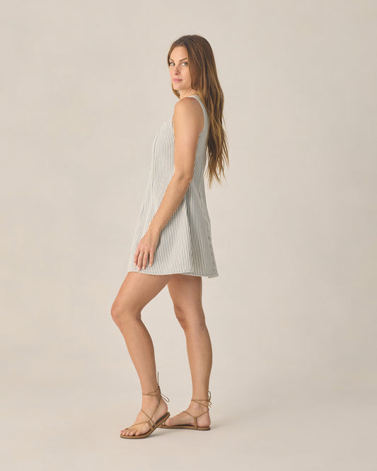 Women's Maeve Mini Dress - Railroad Stripe