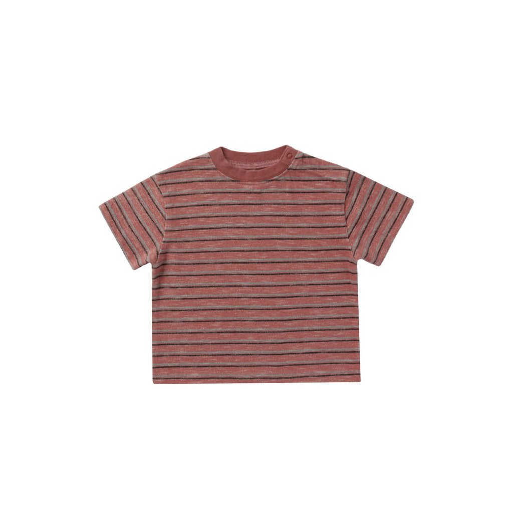 Relaxed Tee - Red Multi-Stripe