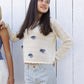 Teen Crochet Knit Pullover - Bows